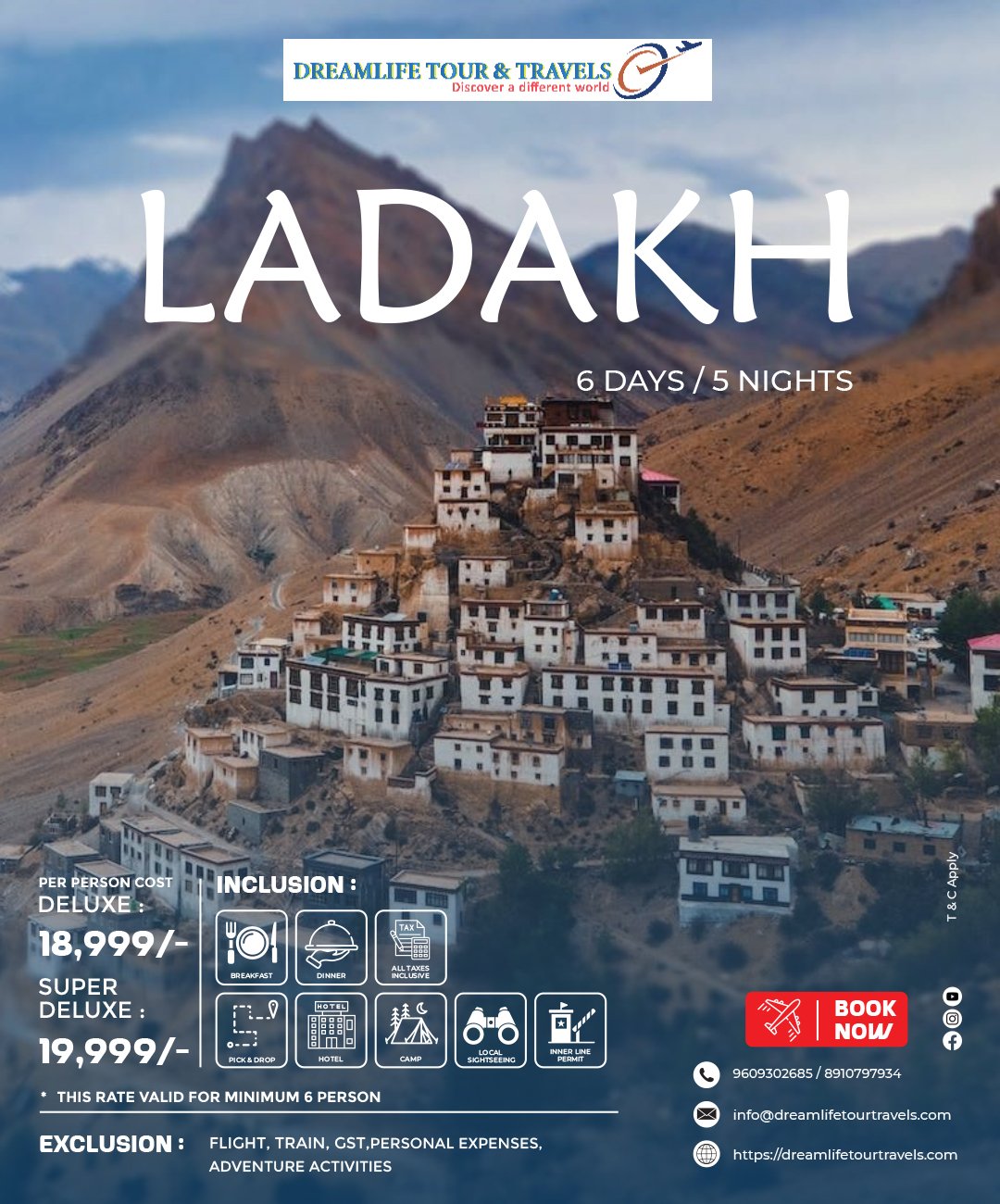 Ladakh Travel Poster